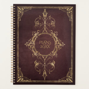 Dark Academia  Scrollwork Book Hoesje Planner