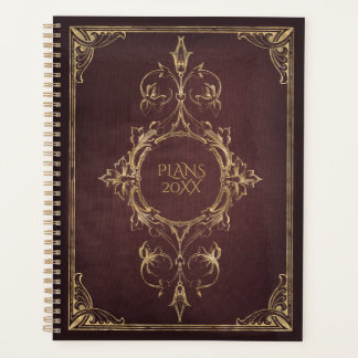 Dark Academia Scrollwork Book Hoesje Planner