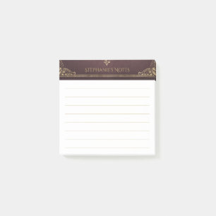 Dark Academia Scrollwork Book Hoesje Post-it® Notes