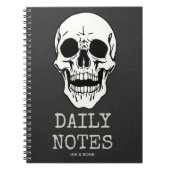 Dark Academia Skull Notitieboek (Voorkant)