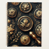Dark Academia Stamp Gotische Filatelie Planner (Voorkant)