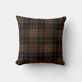 Dark Academia Tan Plaid Kussen