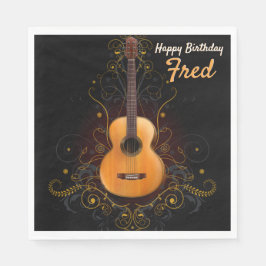 Dark  Akoestische Gitaar Mannelijke Partij Servet