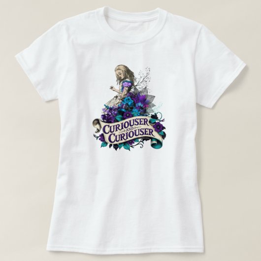 Dark Alice Curiouser and Curiouser T-Shirt (Design voorkant)