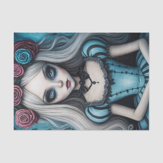 Dark Alice Decoupage Paper Tissuepapier (Voorkant)