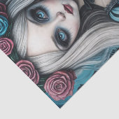 Dark Alice Decoupage Paper Tissuepapier (Detail)