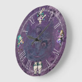 Dark Alice Deep Purple Wonderland Grote Klok (Hoek)
