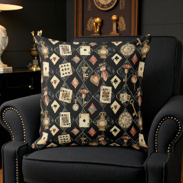 Dark Alice Rustic Pattern Kussen