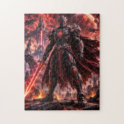 Dark Alien Warrior Puzzle Legpuzzel (Verticaal)