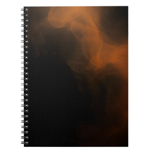 Dark Amber Smoke Abstract Art Notebook Notitieboek (Voorkant)