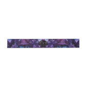 Dark Amethyst Boho Witch Crystals Black Wedding Uitnodigingen Wikkel (Vlak)