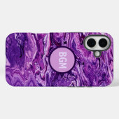 Dark Amethyst Marble Melt Case-Mate iPhone Case (Achterkant (horizontaal))