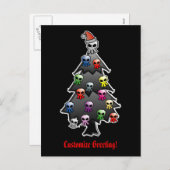 Dark and Gothic Holiday Greeting Feestdagenkaart (Voorkant / Achterkant)