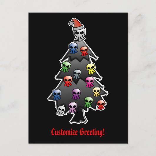 Dark and Gothic Holiday Greeting Feestdagenkaart (Voorkant)