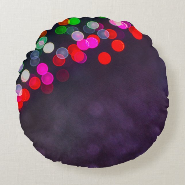 Dark and light rond kussen (Voorkant)