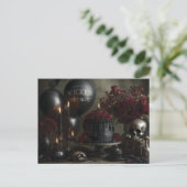 Dark and Moody Gothic Birthday Still Life  Briefkaart (Staand voorkant)