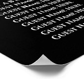 Dark and Moody Rembrandt Floral Seating Chart 16 Poster (Hoek)