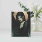 Dark Angel AI Art Briefkaart (Staand voorkant)