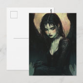 Dark Angel AI Art Briefkaart (Voorkant / Achterkant)
