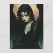 Dark Angel AI Art Briefkaart (Voorkant)