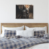 Dark Angel Armor Warrior - Uitgerekte canvas Print (Insitu (Slaapkamer))