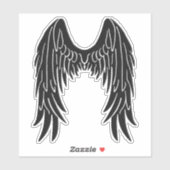 Dark Angel Black Wings Vinyl Cutout Sticker (Vel)