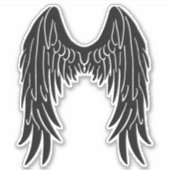 Dark Angel Black Wings Vinyl Cutout Sticker (Voorkant)