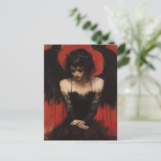 Dark Angel Briefkaart (Staand voorkant)
