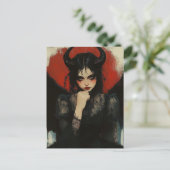 Dark Angel Devil Briefkaart (Staand voorkant)