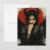 Dark Angel Devil Briefkaart (Voorkant / Achterkant)