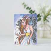 Dark Angel Feestdagenkaart (Staand voorkant)