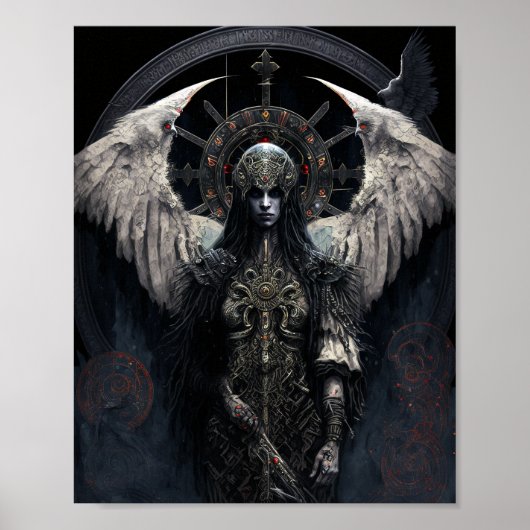 Dark Angel Gothic Fantasy Art Poster (Voorkant)