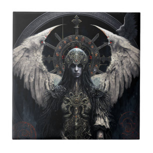 Dark Angel Gothic Fantasy Art Tegeltje