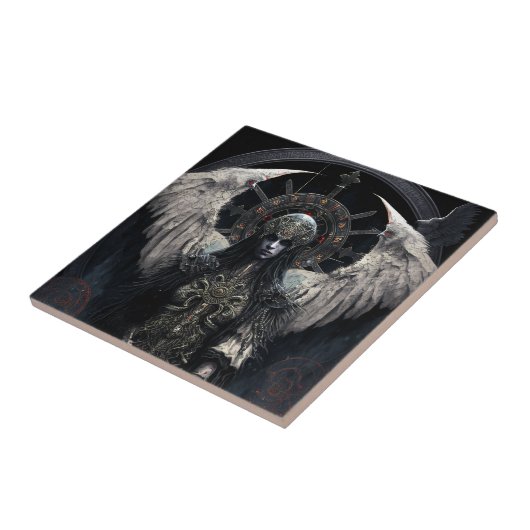 Dark Angel Gothic Fantasy Art Tegeltje (Zijkant)
