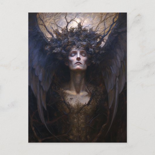 Dark Angel Gothic Gothic Fantasy Art Briefkaart (Voorkant)