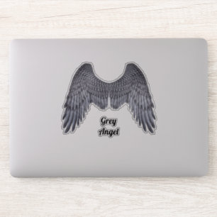 Dark Angel Gray Wings Vinyl Cutout Sticker