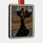 Dark Angel Love Square Ornament (Rechts)
