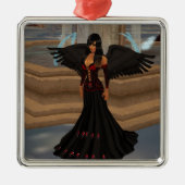 Dark Angel Love Square Ornament (Voorkant)