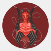 Dark Angel-Stickers Ronde Sticker (Voorkant)