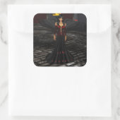 Dark Angel-Stickers Vierkante Sticker (Tas)