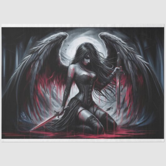 Dark Angel Sword Tissue Paper Tissuepapier (Voorkant)