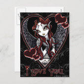 Dark Angel Valentijn Briefkaart (Voorkant / Achterkant)