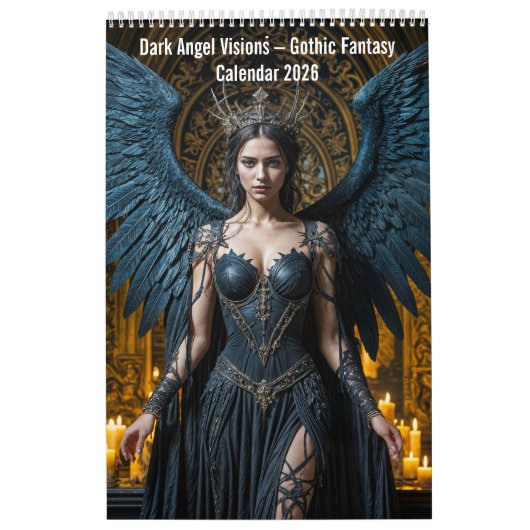 Dark Angel Visions – Gothic Fantasy Calendar 2026 Kalender (Hoes)