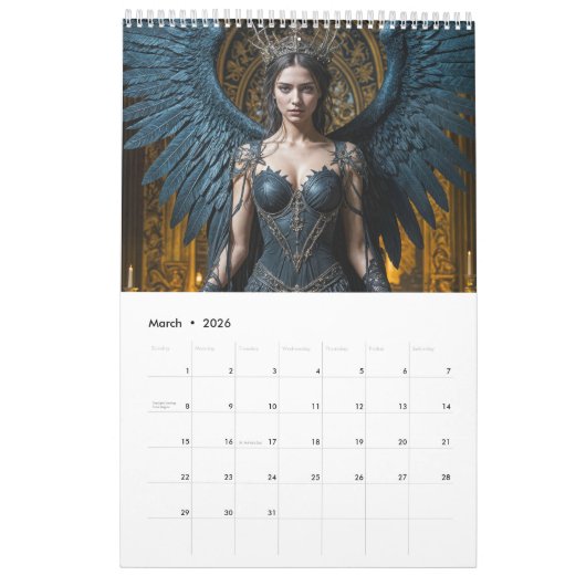 Dark Angel Visions – Gothic Fantasy Calendar 2026 Kalender (Mar 2026)