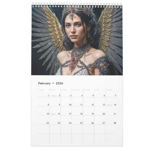 Dark Angel Visions – Gothic Fantasy Calendar 2026 Kalender (Feb 2026)