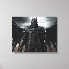 Dark Angel Warrior Knight - Uitgerekte Canvas Prin