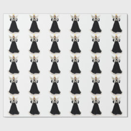 Dark Angel White Wrapping Paper Cadeaupapier