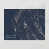 Dark Angel Wings Gothic Glam Chic Bewaar de datum Aankondigingskaart (Voorkant)