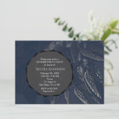 Dark Angel Wings Gothic Glam Party-uitnodigingen Kaart (Staand voorkant)