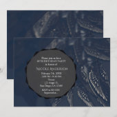 Dark Angel Wings Gothic Glam Party-uitnodigingen Kaart (Voorkant / Achterkant)